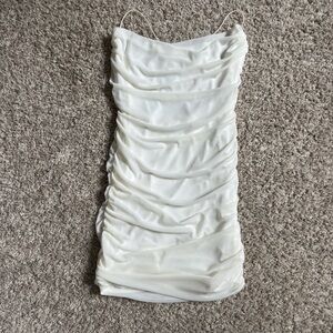 Garage White Spaghetti Strap Dress